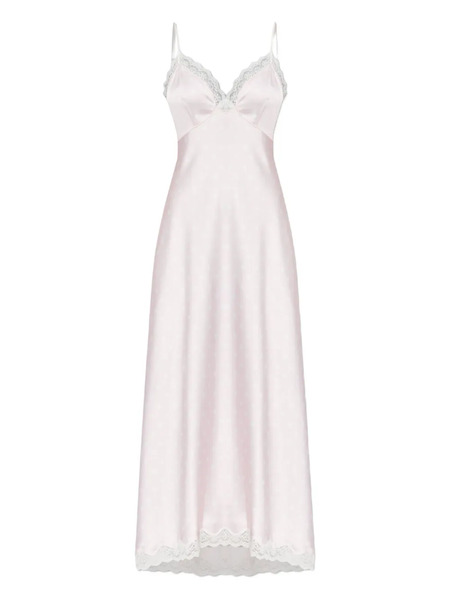  Loveshackfancy Manuela Lace-trimmed Polka-dot Maxi Dress - Pink 