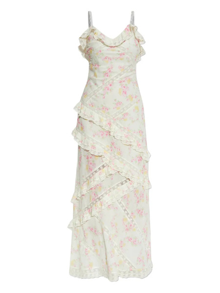  Loveshackfancy Nocelle Floral-lace Ruffled Dress - White 