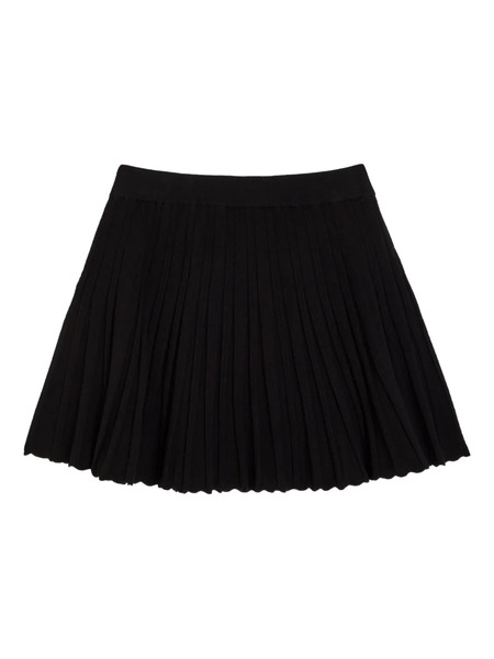  Loveshackfancy Pleated Mini Skirt - Black 
