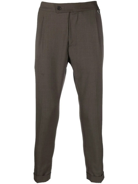  Low Brand Straight-leg Wool-blend Trousers - Brown 