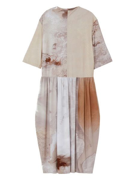  Low Classic Abstract-print Maxi Dress - Neutrals 
