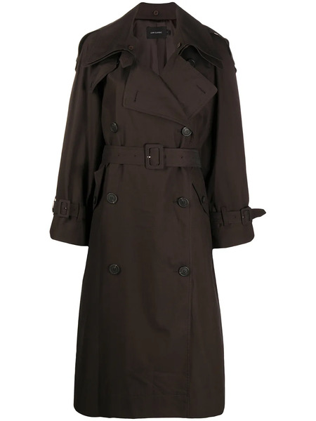  Low Classic Belted Double-breasted Trench Coat - Brown 