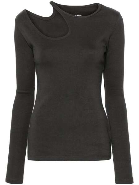  Low Classic Cut-out Detail Top - Grey 