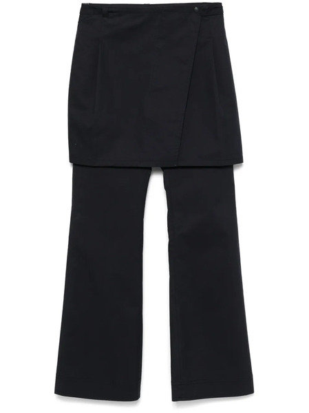  Low Classic Layered Wrap Trousers - Blue 