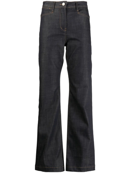  Low Classic Mid-rise Flared Jeans - Blue 
