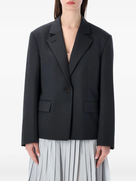  Low Classic Notched-lapel Button-fastening Blazer - Grey 