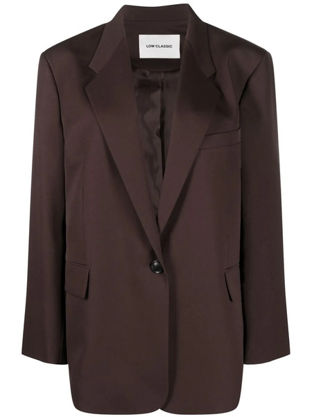  Low Classic Oversize Single-breasted Blazer - Neutrals 