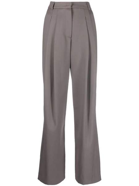  Low Classic Pleated High-waist Trousers - Grey 