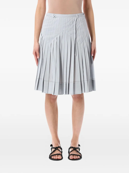  Low Classic Pleated Midi Skirt - Blue 