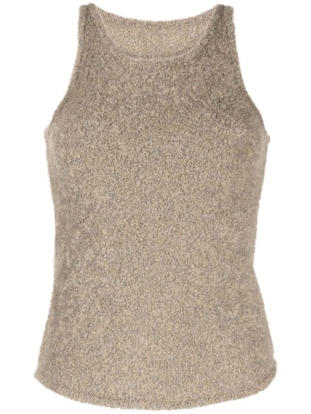  Low Classic Sleeveless Fleece Knitted Top - Green 