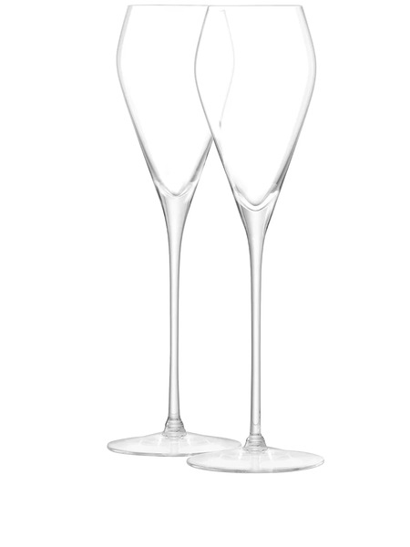  Lsa International Sculpted Prosecco Glasses Set - Neutrals 
