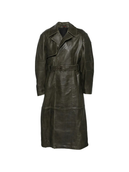  LỰu ĐẠn Belted Trench Coat - Green 