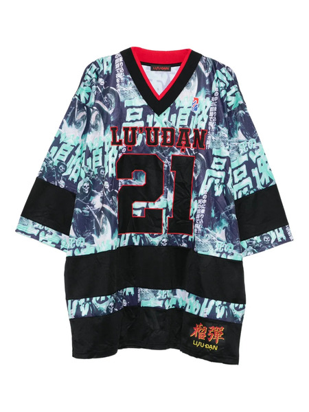  LỰu ĐẠn Ghost Rider Hockey Jersey - Blue 