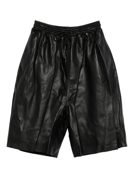  LỰu ĐẠn Leather Shorts - Black 