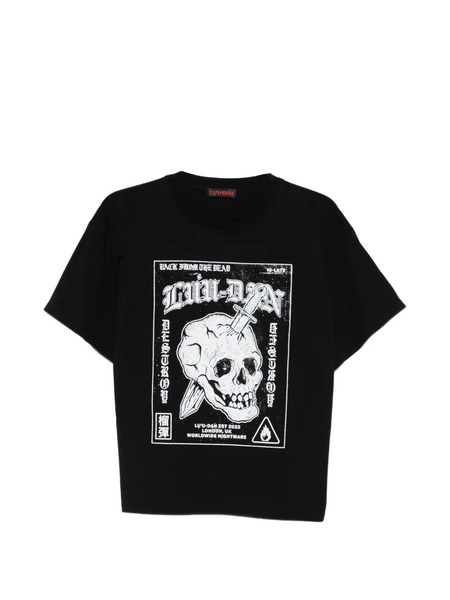  LỰu ĐẠn Skull-print T-shirt - Black 