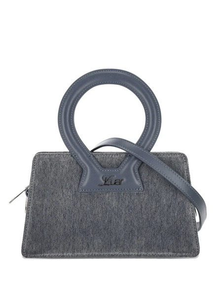  Luar Enzyme Round-handle Logo Tote Bag - Grey 