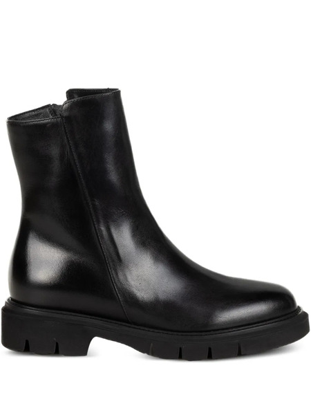  Luca Grossi Leather Ankle Boots - Black 
