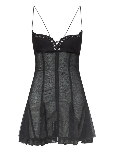 Ludovic De Saint Sernin Eva Mini Dress - Black 