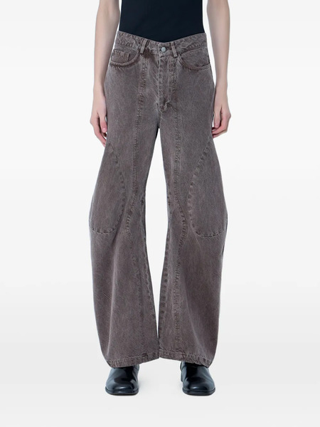  Lueder Wide-leg Jeans - Brown 