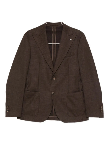  Luigi Bianchi Mantova Button-fastening Blazer - Brown 