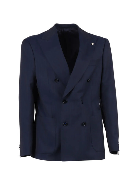  Luigi Bianchi Mantova Double-breasted Blazer - Blue 