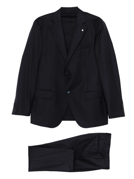  Luigi Bianchi Mantova Silgle-breasted Wool Suit - Blue 