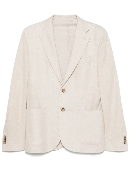  Luigi Bianchi Mantova Single-breasted Blazer - Neutrals 
