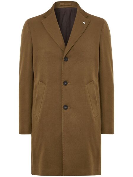  Luigi Bianchi Mantova Single-breasted Coat - Brown 