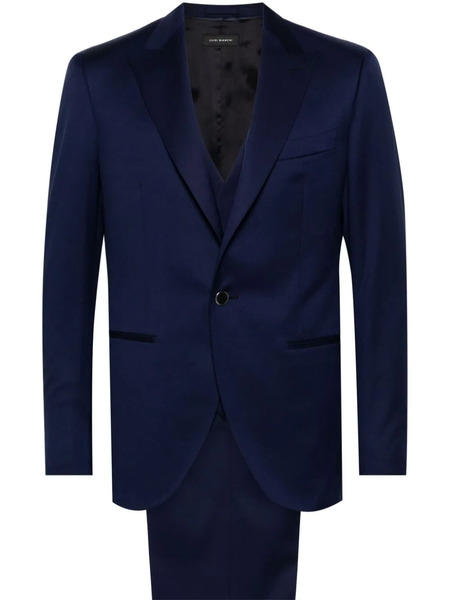  Luigi Bianchi Mantova Single-breasted Three-piece Suit - Blue 