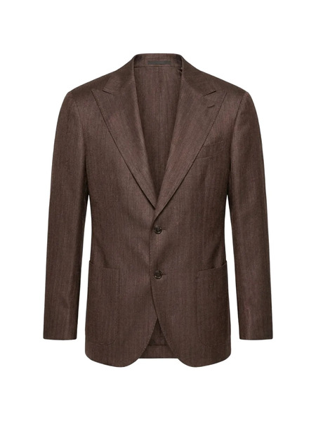 Luigi Bianchi Mantova Wool Blazer - Brown 