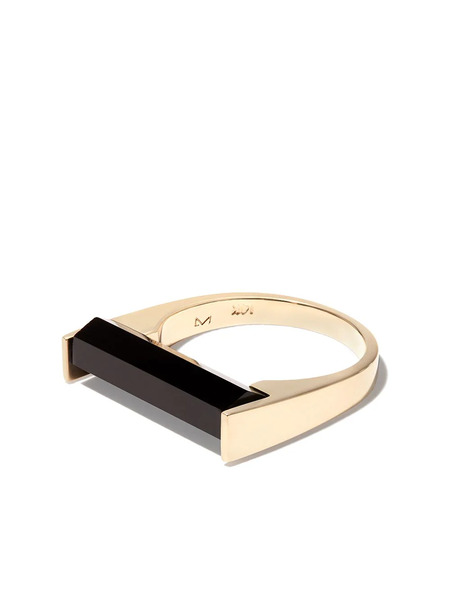  Luis Morais 14kt Yellow Gold Onyx Signet Ring 