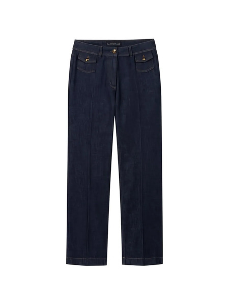  Luisa Cerano Authentic Straight Leg Denim Jeans - Blue 