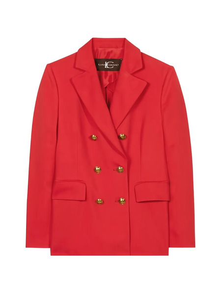  Luisa Cerano Button Blazer - Red 