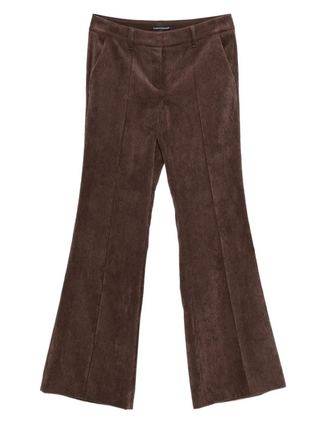 Luisa Cerano Corduroy Flared Trousers - Brown 