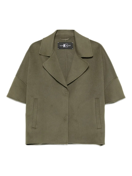  Luisa Cerano Short-sleeve Wool Jacket - Green 