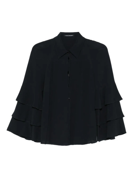  Luisa Cerano Tiered-sleeve Blouse - Blue 