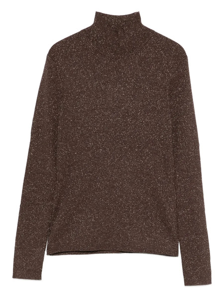  Luisa Cerano Turtleneck Knitted Sweater - Brown 