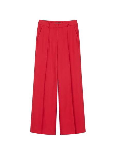  Luisa Cerano Wide Leg Palazzo Pants - Red 