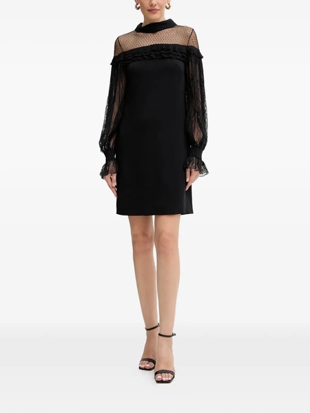  Luisa Spagnoli Gradisca Lace-panel Mini Dress - Black 