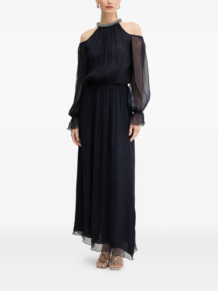  Luisa Spagnoli Grandezza Embellished Maxi Dress - Blue 