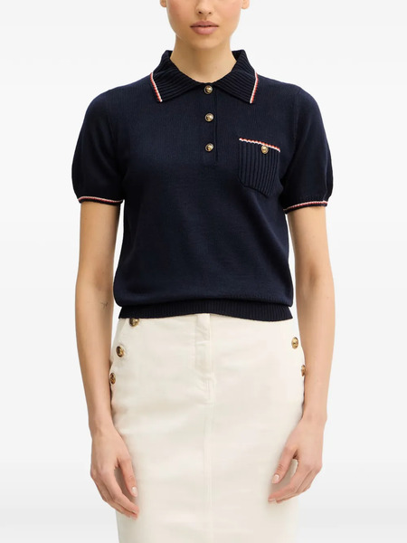  Luisa Spagnoli Miconia Bon-ton Polo Shirt - Blue 