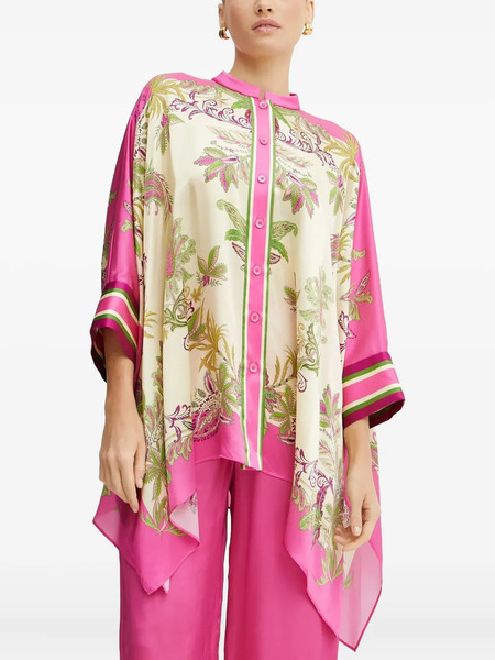  Luisa Spagnoli Paisley-print Button-front Tunic - Pink 