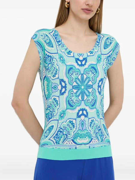  Luisa Spagnoli Paisley-print Top - Blue 