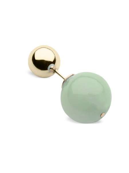  Luminous 27 Bolas Duo Aventurine Earring - Gold 