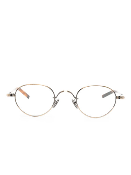  Lunor Round-frame Glasses - Gold 