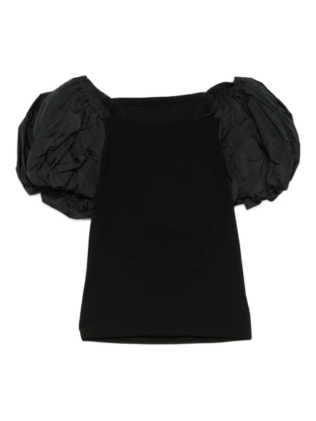  Lutz Huelle Puff-sleeves Top - 099 Black 