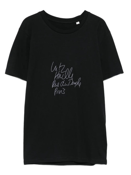  Lutz Huelle Script T-shirt - Black 