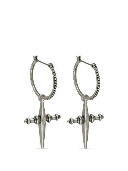  Luv Aj Cross-hoops Earrings - Silver 