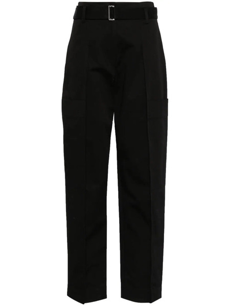  Lvir Cotton Belted Trousers - Black 