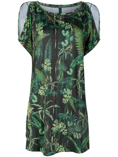  Lygia & Nanny Allat Leaf-print Tunic - Green 